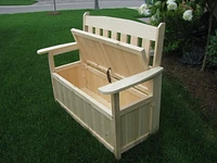Banc de jardin et de rangement Cape Code de Country Comfort Chairs - GSB