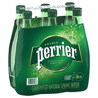 Perrier Sparkling Carbonated Water – 6x1 L Plastic Bottle, 6 x 1L