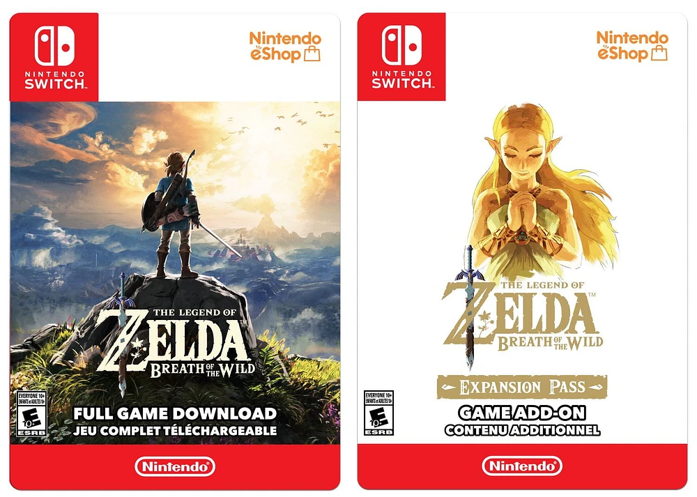 The Legend of Zelda: Breath of the Wild + Expansion Pass Bundle - Nintendo Switch [Digital Code]