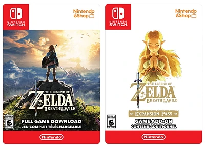 La Légende de Zelda, Breath of The Wild + Pack Pass d'Extension - Nintendo Switch [Code Numérique]