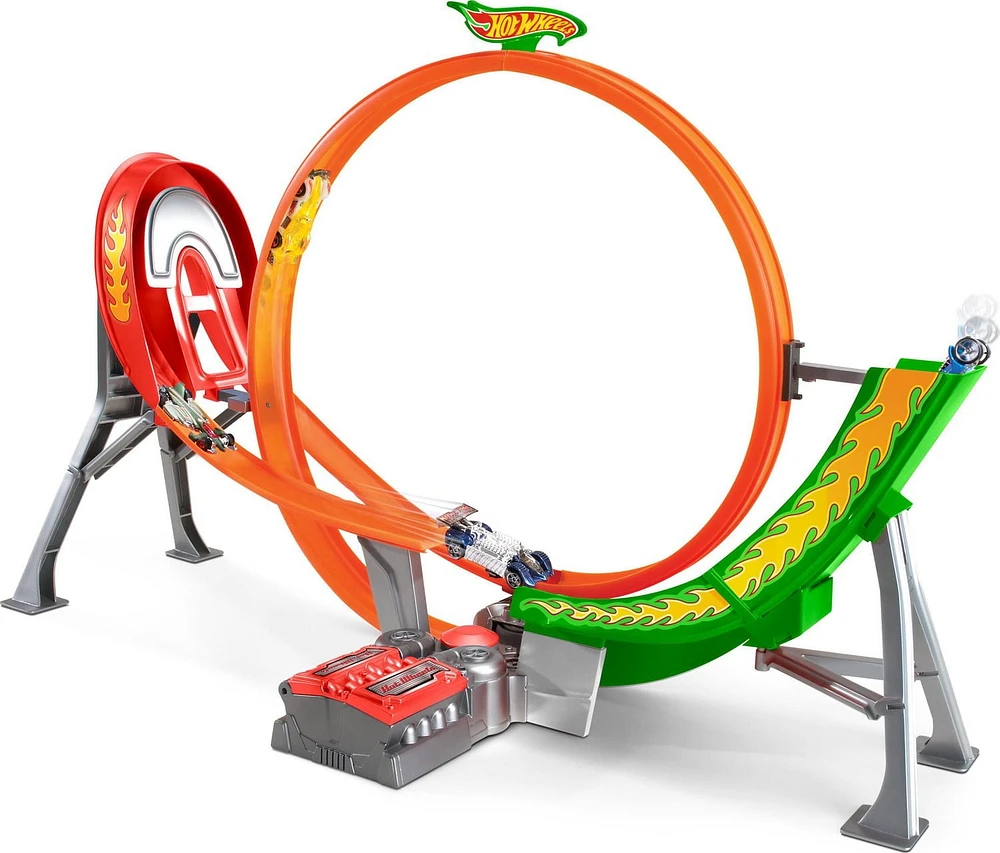 Hot Wheels Coffret Piste de course Motorisée