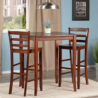 Inglewood 3pc table haute et tabourets à dossier