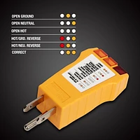 WorkPro 3 Wire Outlet Circuit Receptacle Tester, for Home and DIY Use