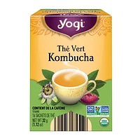 Yogi Green Tea Kombucha, Contains Caffeine Wellness Tea Bags, - 16 Count