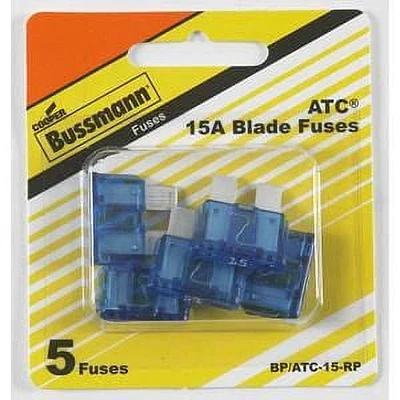 Cooper Bussmann BP ATC 15 B 32V Blade Fuses, 5 pieces