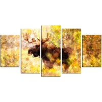 Décoration murale sur toile Design Art Élan magnifique