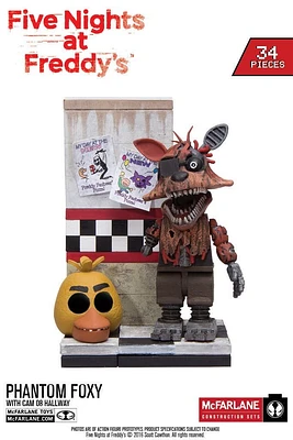 Five Nights at Freddy's Micro Foxy avec CAM 08 Ensemble de construction de couloir 34