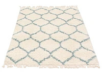 Tapis ECARPET Super Doux pour le Salon et la Chambre Grammercy Trellis Ivoire