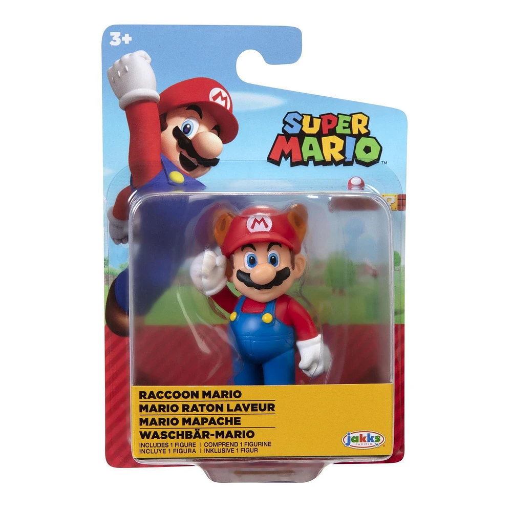 Figurine de 2,5 po de Nintendo Raton laveur Mario