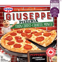 Dr. Oetker Giuseppe Pizzeria Thin Crust Pepperoni Pizza, 480 g