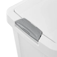 Sterilite Corbeille à déchets 28L TouchTop - Blanc 28L