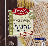 Streit's Matzo, whole wheat , Passover