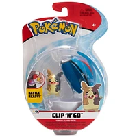 Pokémon Clip 'N' Go - Morpeko (mode ventre plein) + Super Ball