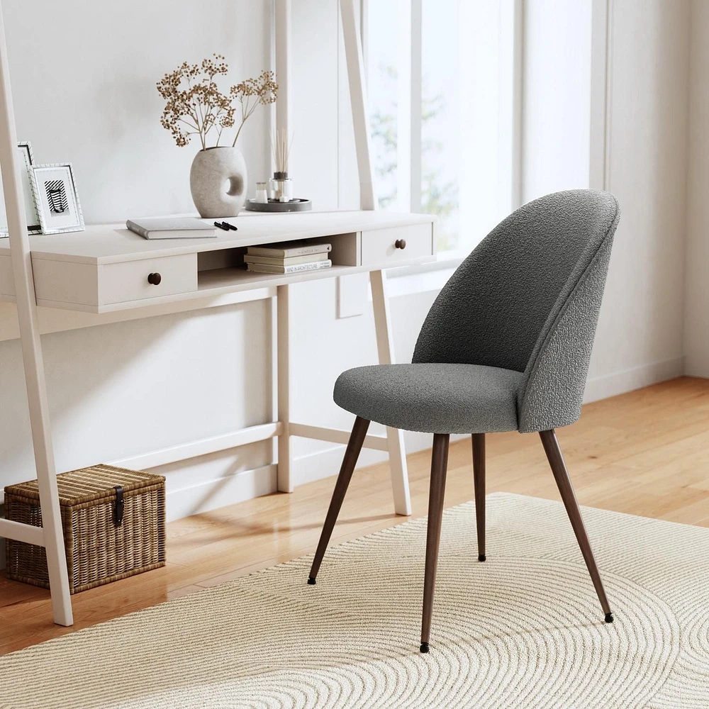 Homycasa Lot de 2 chaises de salle à manger – Rembourrage en tissu à dossier haut pour îlot de cuisine et salle à manger