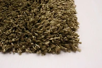 ECARPET Lotus Mod Olive Shag 4'0" x 5'7"