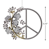 Décoration Hallmark de Noël (Signe de la paix, Signature, en métal)