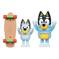 BLUEY PLANCHE À ROULETTE FIGURE 2PK