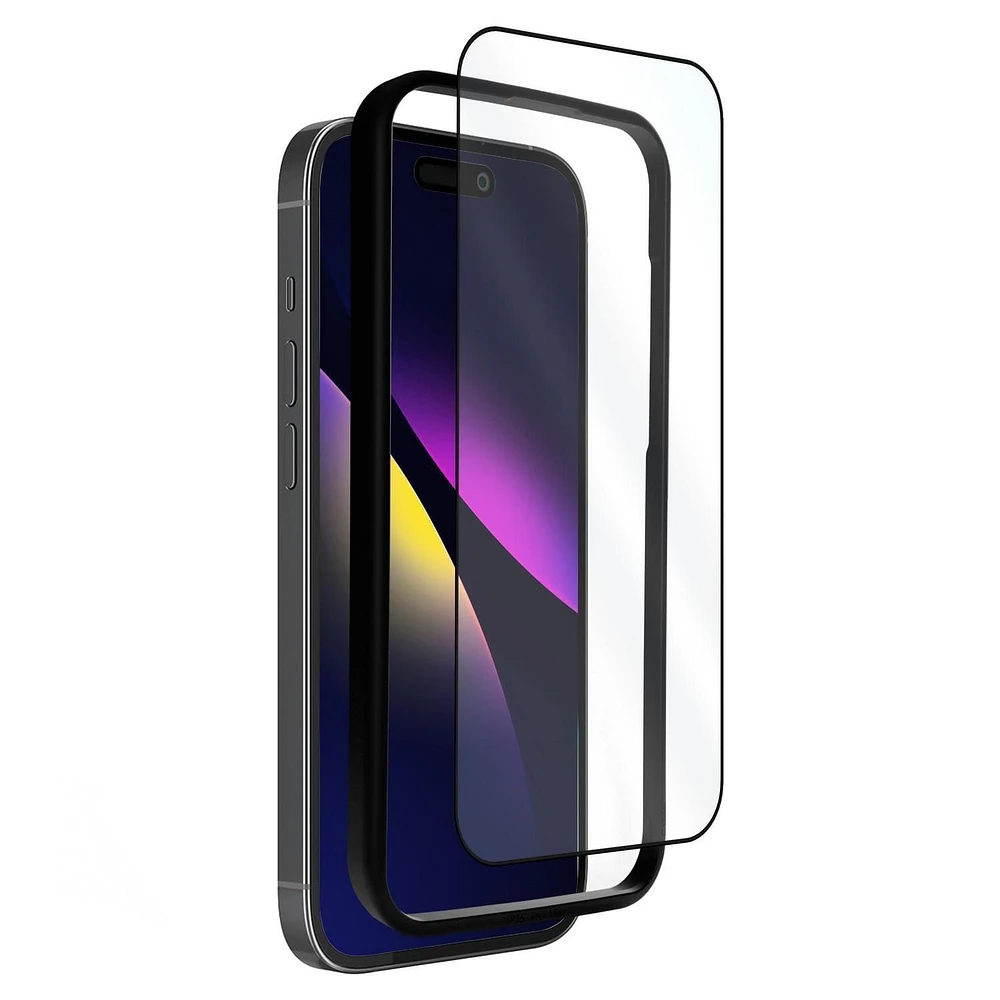 Blu Element Premium Curved Tempered Glass w/Installation Kit iPhone 15 Pro