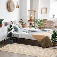 Tapis ECARPET Style Jute pour Chambre à Coucher, Salon, Salle à Manger Collection Caral
