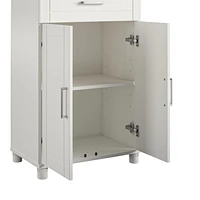 Callahan 24" 1 Drawer/2 Door Base Storage Cabinet, White