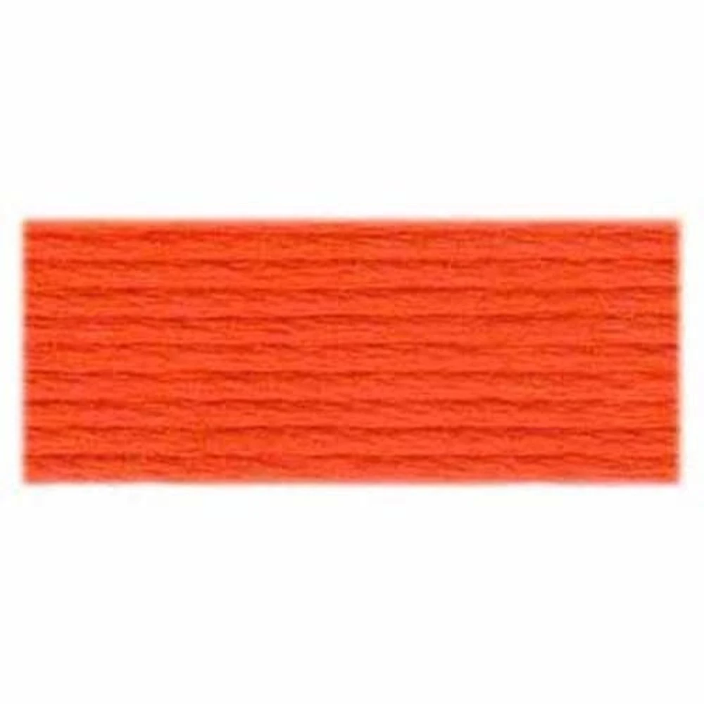 DMC Cotton 6 Strand Floss 8m - Orange, 6 Strand