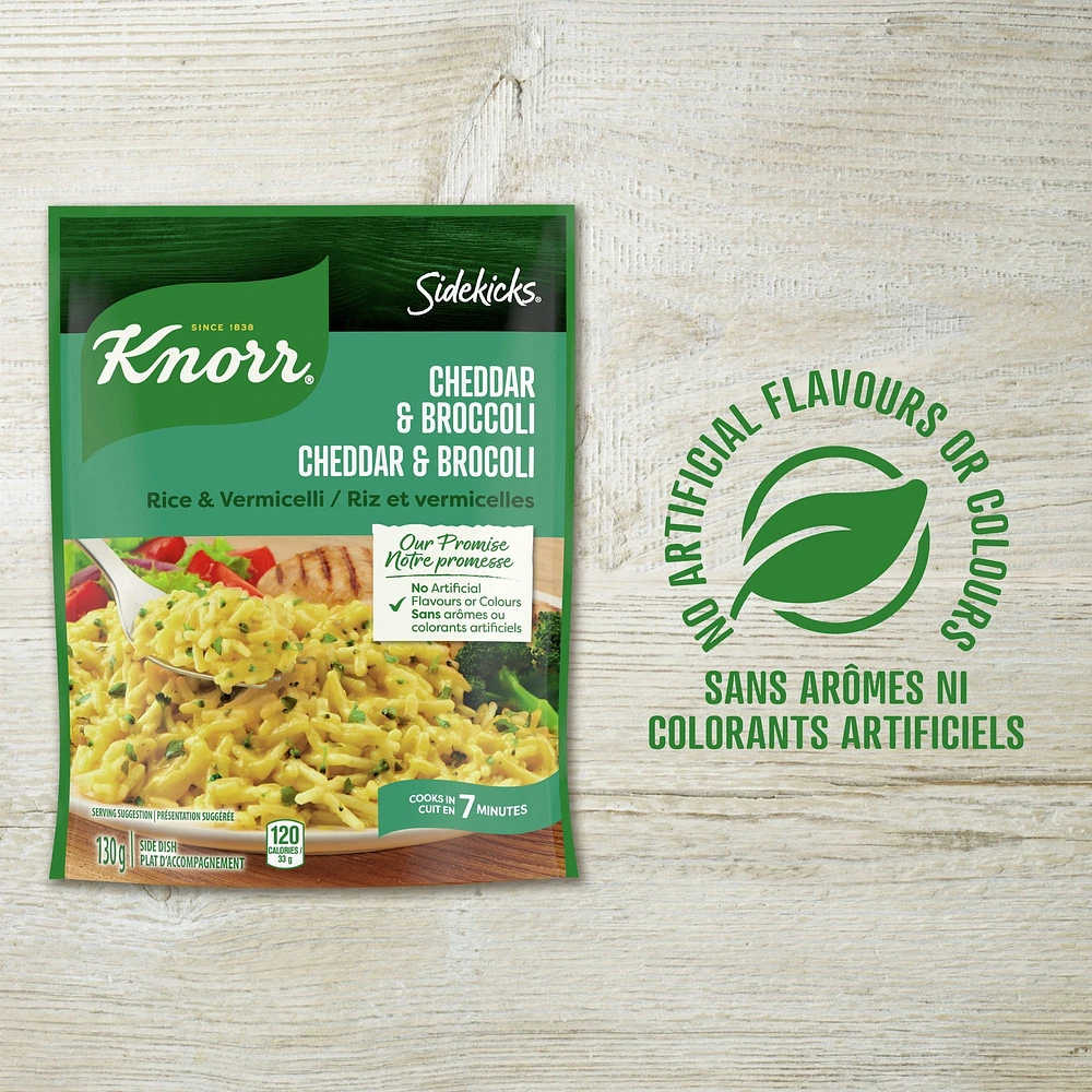 Knorr Sidekicks Cheddar & Broccoli Rice Side Dish, 130 g Side Dish