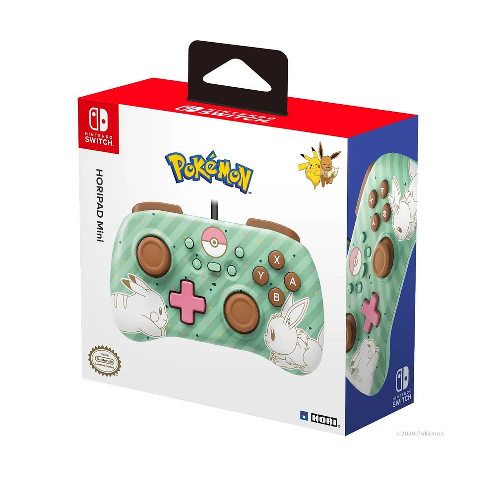 HORIPAD Mini (Pokémon : Pikachu & Eevee) pour Nintendo Switch