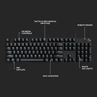 Logitech G413 SE Clavier Gaming Mécanique Grande Taille - Rétroéclairé avec Switches Mécaniques Tactiles