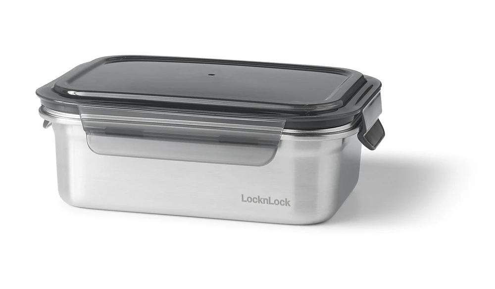 LocknLock STEEL - Food Container 40 oz/1.2L, Stainless Steel
