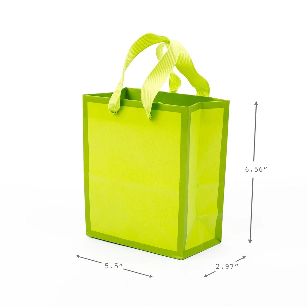 Petits sacs-cadeaux Hallmark de couleur unie