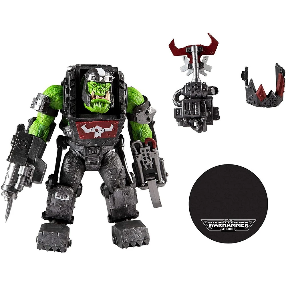 McFarlane Toys Warhammer 40,000 Ork Meganob with Shoota & Base Mega Action Figure
