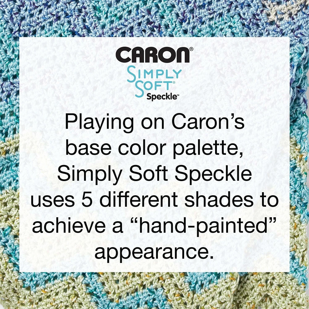 Caron® Simply Soft® Speckle™ Yarn, Acrylic #4 Medium, 5oz/141g, 235 Yards
