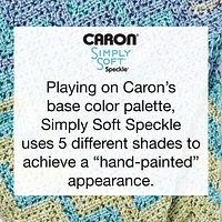 Caron® Simply Soft® Speckle™ Yarn, Acrylic #4 Medium, 5oz/141g, 235 Yards