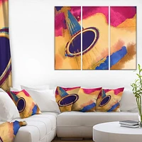 Impression sur toile « écoutez la musique colorée » Design Art