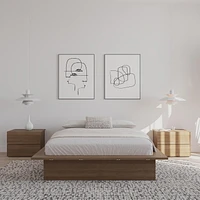 Nexera Malibu Platform Bed Frame