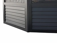 Florence Solarium Metal Roof 12'x18' Black