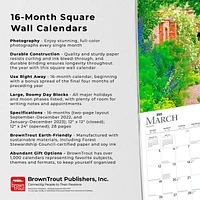 Country Gardens | 2023 12x24 Inch Square Wall Calendar