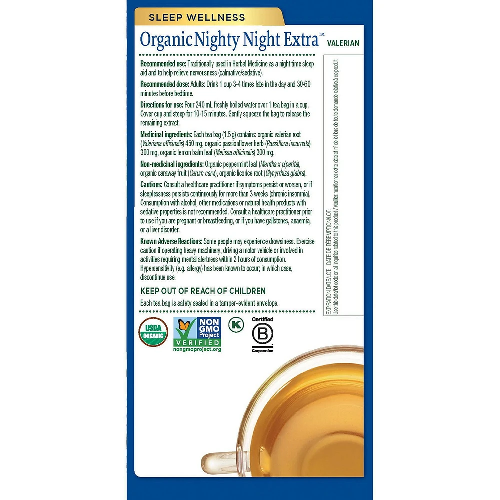 Traditional Medicinals Organic Nighty Night Valerian