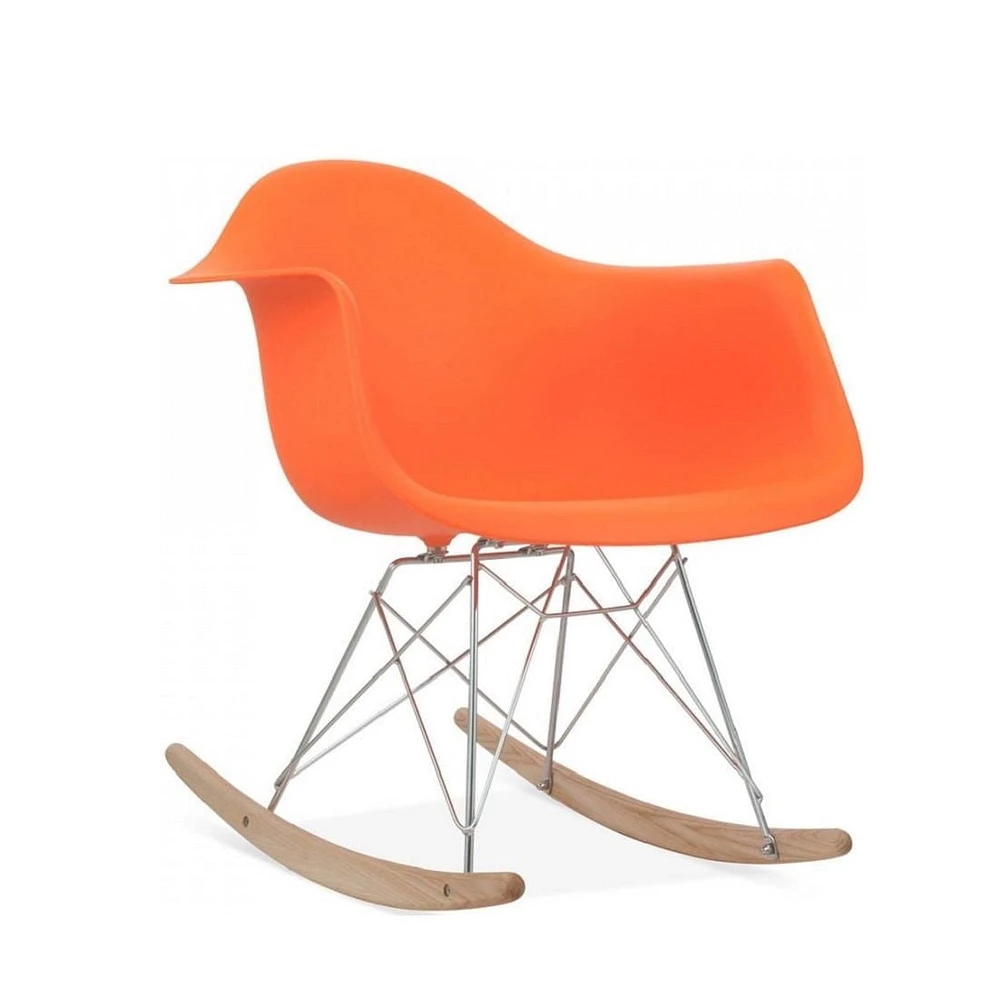 Chaise rocker pour enfants Plata Décor Import en orange