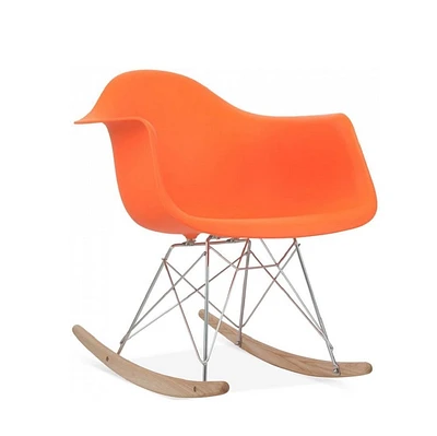 Chaise rocker pour enfants Plata Décor Import en orange