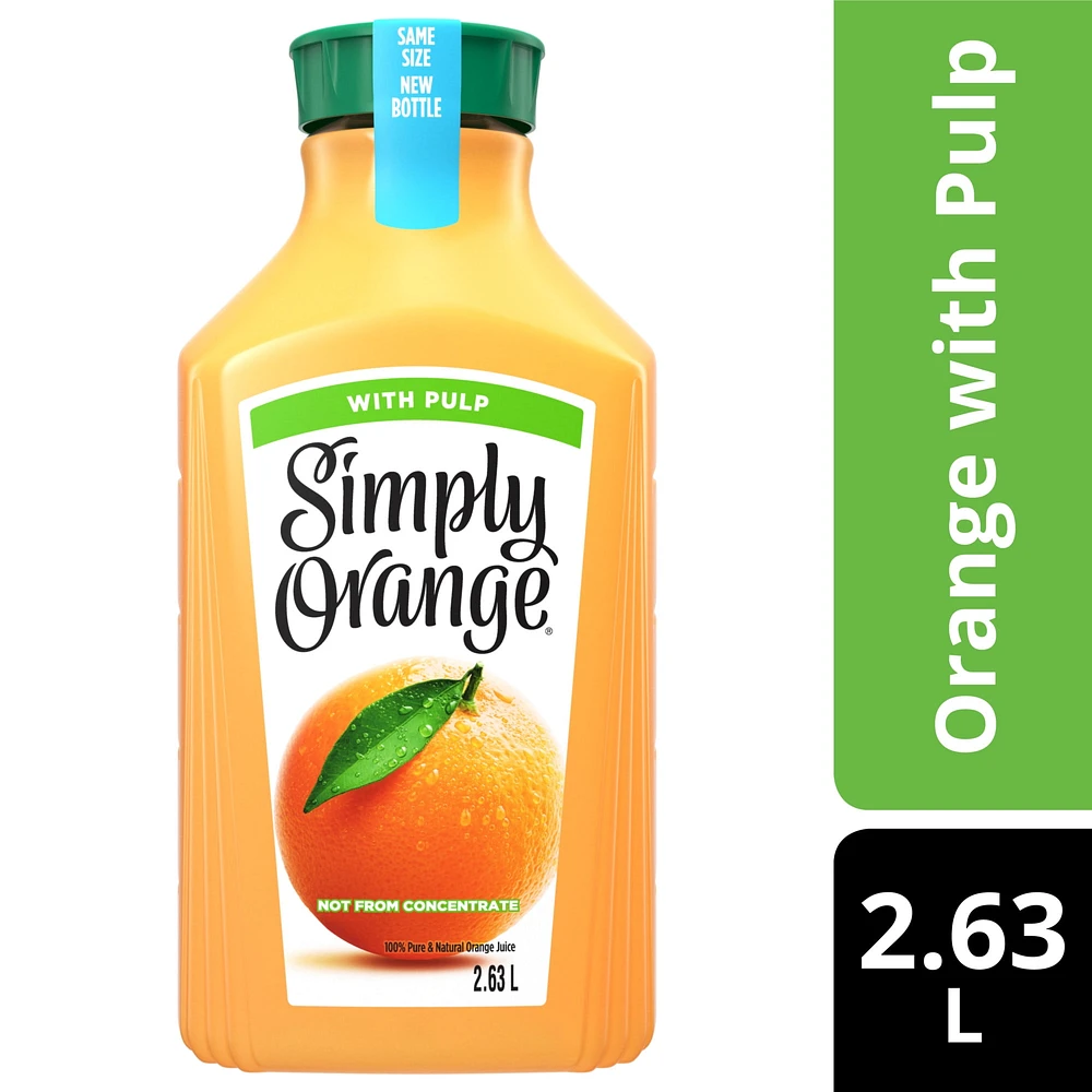 SIMPLY OJ PULP 2.63, Simply Orange Juice With Pulp 2.63L