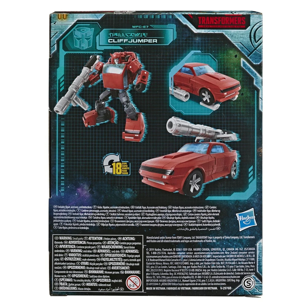 Transformers Generations War for Cybertron : Earthrise, figurine WFC-E7 Cliffjumper Deluxe,14 cm