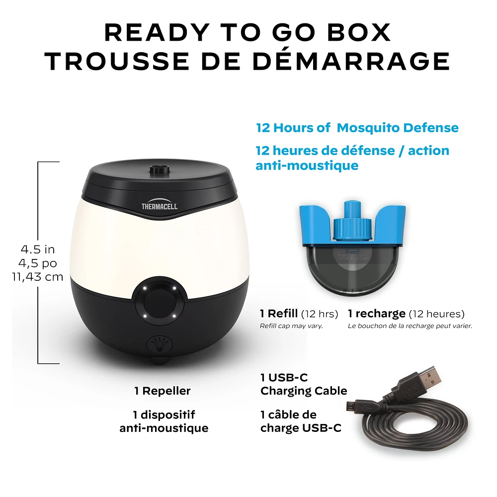 Dispositif anti-moustique rechargeable EL55 + Lampe luminescente Dispositif Anti-moustique