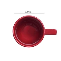 Tasse en grès émaillé rouge Mainstays Glace couleur avec grès
