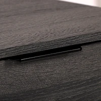 Meuble TV moderne CorLiving Cole avec rangement ouvert et fermé pour téléviseurs jusqu'à 85 pouces - Meuble TV pour salon, meuble TV élégant, centre de divertissement moderne avec rangement