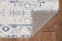 Harris 2' x 3' Washable Accent Rug, Grey and Ivory
