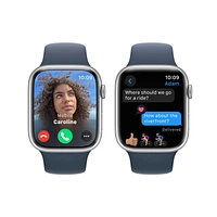 Apple Watch Série 9 GPS Clairement brillante.