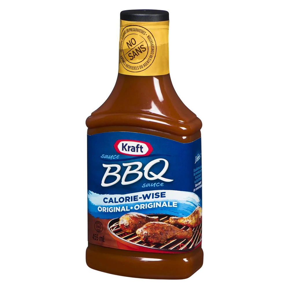 Kraft BBQ Sauce, Light, 455mL