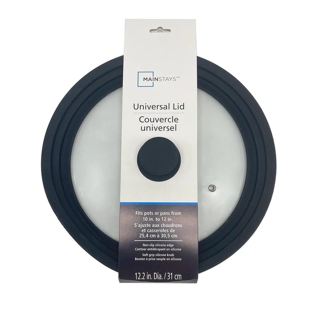 Mainstays Universal Lid for Pots, Pans, and Skillets, Mainstays Universal Lid