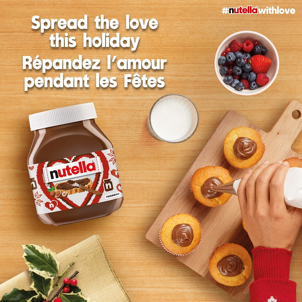 NUTELLA® Hazelnut Spread with Cocoa for Breakfast, 2 Pack, 725g x 2